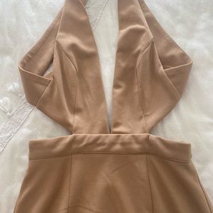 Mika & Gala Nude Midi Dress